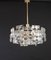 German Brass and Crystal Glass Chandelier from Kinkeldey, 1970s 9