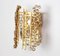 German Golden Gilded Brass and Crystal Sconce by Palwa, 1960s, Image 3