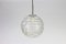 Lámpara colgante alemana en forma de bola de cristal de Murano de Doria, años 70, Imagen 2