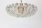 Large German Brass and Crystal Glass Chandelier by Kinkeldey, 1970s 2