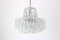 German Murano Ice Glass Tubes Chandelier by Doria, 1960s 2