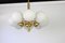 Large German Kaiser Sputnik Opal Glass Globes Chandelier, 1970s, Image 2