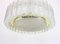 German Murano Glass Tubes Chandelier with Brass Surround by Doria, 1960s 2