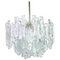 Large Austrian Murano Ice Glass Chandelier by Kalmar, 1960s 2