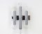 Italian Chrome Wall Sconces in the Style of Sciolari, 1970s, Set of 2, Image 2