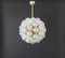 German Sputnik Chandelier with Snow Glass Balls by Doria, 1970s 8