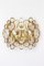 Applique in ottone dorato e cristallo di Sciolari Design per Palwa, Germania, anni '60, set di 2, Immagine 4