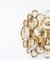 German Gilded Brass and Crystal Sconce by Sciolari Design for Palwa, 1960s, Set of 2, Image 3