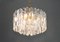 Austrian Gilt Brass Crystal Glass Light Fixture by Palazzo for Kalmar, 1970 4