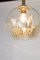 Lámpara colgante alemana en forma de bola de cristal de Murano de Doria, años 70, Imagen 4