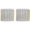 German Brass or Ice Glass Wall Sconces by Doria, 1960s, Image 1