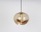 Large German Smoked Glass Pendant Light by Peill & Putzler, 1970s 5