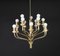 Mid-Century Brass Chandelier from Staff, 1970s, Image 6