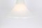 Lámpara colgante grande de vidrio opalino de Limburg, Germany, años 70, Imagen 6