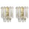 Large Kalmar Crystal Glass Sconces Wall Lights, Austria, 1970s, Set of 2 1