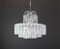 Stunning Murano Ice Glass Tubes Chandelier by Doria, Germany, 1960s, Image 4