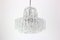 Stunning Murano Ice Glass Tubes Chandelier by Doria, Germany, 1960s 2