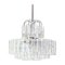 Stunning Murano Ice Glass Tubes Chandelier by Doria, Germany, 1960s 1