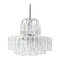 Stunning Murano Ice Glass Tubes Chandelier by Doria, Germany, 1960s, Image 1