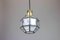 1 of 2 Iron and Clear Glass Pendant Lights by Limburg, Germany, 1960s 4
