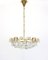 Large Gilt Brass and Crystal Glass Chandelier by Palwa, Germany, 1960s 2