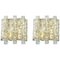 Large Murano Glass Wall Sconces by Doria, Germany, 1960s, Set of 2 1