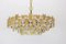 Large Gilt Brass and Crystal Glass Chandelier by Palwa, Germany, 1960s, Image 5