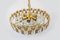 Large Gilt Brass and Crystal Glass Chandelier by Palwa, Germany, 1960s 4