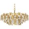 Large Gilt Brass and Crystal Glass Chandelier by Palwa, Germany, 1960s 1