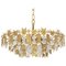 Large Gilt Brass and Crystal Glass Chandelier by Palwa, Germany, 1960s, Image 1