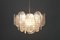 Large Murano Blatt Ice Glass Chandelier Leafs from Kalmar, Austria, 1960s 6