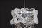 Murano Glass Chrome Pendant Light by Carlo Nason for Kalmar 2