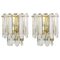 Large Crystal Glass Sconces Wall Lights from Kalmar, Austria, 1970s, Set of 2, Image 1