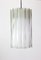 Cylindrical Pendant Fixture with Crystal Glass from Doria, Germany, 1960s 2