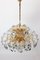 Large Gilt Brass and Crystal Glass Chandelier from Kinkeldey, Germany, 1960s, Image 10