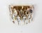 Golden Gilded Brass and Crystal Sconces from Palwa, Germany, 1970s, Set of 2 4