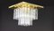 Large Brass Crystal Glass Chandelier from Limburg, Germany, 1960s, Image 7