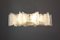 Große Murano Eisglas Chrom Deckenlampe von Kaiser, 1960er 7