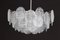 Large Murano Blatt Glass Chandelier Leafs Form from Kalmar, Austria, 1960s 10