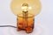 Smoke Glass Mushroom Table Lamp from Limburg, Germany, 1970s 4