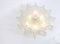 Große Murano Eisglas Chrom Deckenlampe von Kaiser, 1960er 10