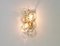 Golden Gilded Brass and Crystal Sconce from Palwa, Germany, 1960s, Image 7