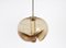 Large Smoked Glass Pendant Light from Peill & Putzler, Germany, 1970s 6