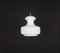 Mid-Century White Glass Pendant Ceiling Lamp from Peill & Putzler, Germany 2