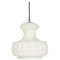 Mid-Century White Glass Pendant Ceiling Lamp from Peill & Putzler, Germany, Image 1
