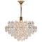 Chandelier in Brass and Crystal Glass from Kinkeldey, Germany, 1960s, Image 1