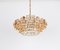 Gilt Brass and Crystal Chandelier by Sciolari for Palwa, Germany, 1970s 4
