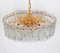 Large Gilt Brass Glass Chandelier Palazzo from Kalmar, Austria, 1970s 5