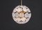 Lámparas de araña Sputnik florales de vidrio y latón, años 60, Imagen 9