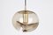 Large Smoked Glass Pendant Light from Peill & Putzler, Germany, 1970s 3